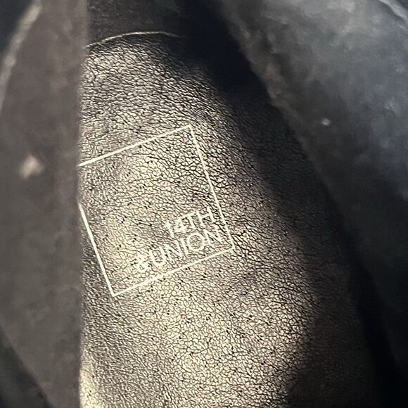 Aerosoles Black Leather Ankle Boots Booties size 9 Criss Cross Dressy Casual - Picture 12 of 13